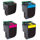 Lexmark C544X voordeelset ( 1 x zwart, 1 x cyaan, 1 x magenta, 1 x geel ) Eeko Print (huismerk)