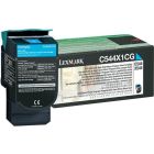 Lexmark C544X1CG toner cyaan origineel