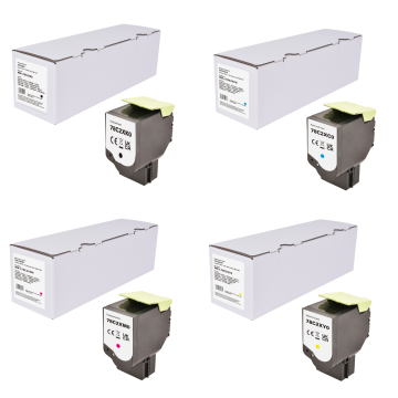 Lexmark 78C2X ( 1 x zwart, 1 x cyaan, 1 x magenta, 1 x geel ) toner setprijs voordeel XL Eeko Print (huismerk)
