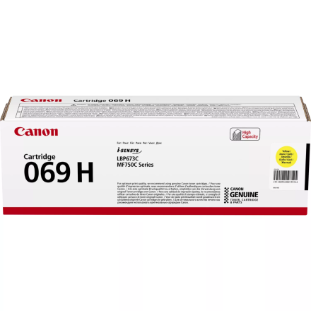 Canon 069H Y toner geel origineel