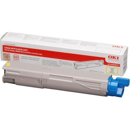 Oki 43459369 toner geel origineel