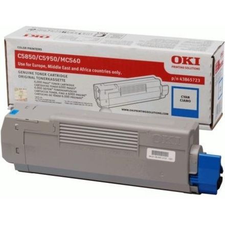 Oki 43865723 toner cyaan origineel