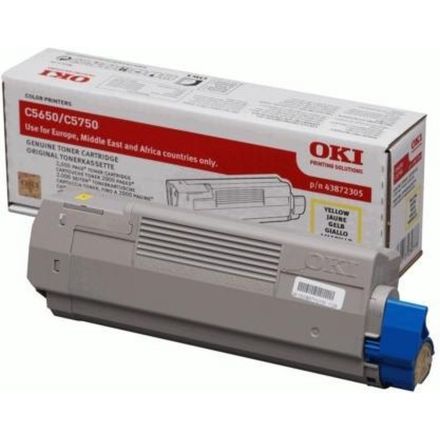 Oki 43872305 toner geel origineel