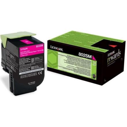 Lexmark 80C2SM0 toner magenta origineel