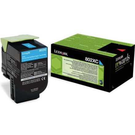 Lexmark 80C2XC0 toner cyaan origineel