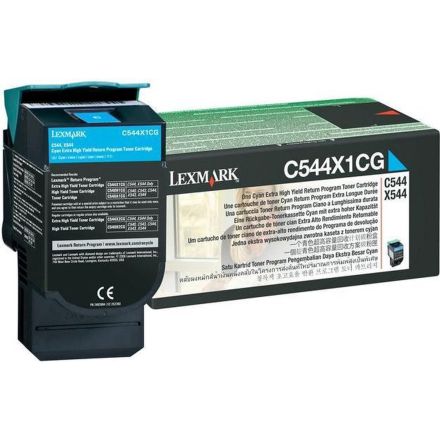 Lexmark C544X1CG toner cyaan origineel