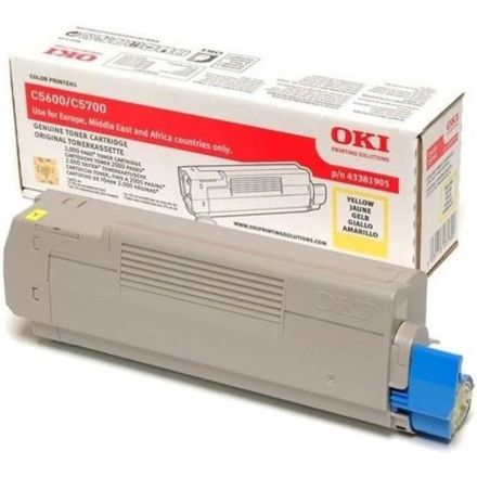 Oki 43381905 toner geel origineel