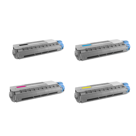 Oki 1 x 46507508, 1 x 46507507, 1 x 46507506, 1 x 46507505 toner setprijs voordeel Eeko Print (huismerk)