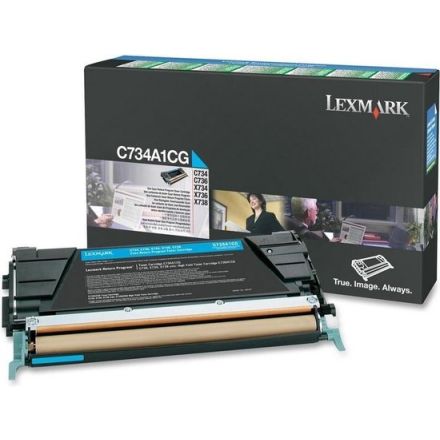 Lexmark C734A1CG toner cyaan origineel