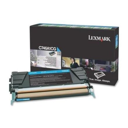 Lexmark C746A1CG toner cyaan origineel