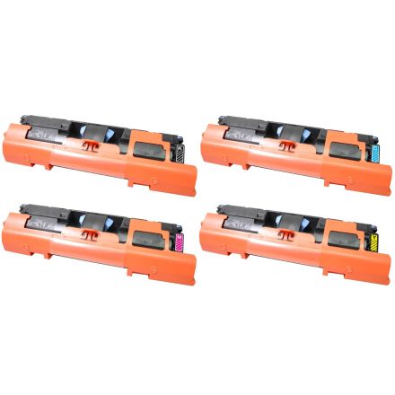 HP voordeelset (1 x C9700A/Q3960A, 1 x C9701A/Q3961A, 1 x C9702A/Q3962A, 1 x C9703A/Q3963A) Eeko Print (huismerk)