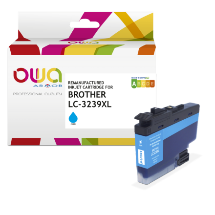 Brother LC-3239XLC inktcartridge cyaan Eeko Print