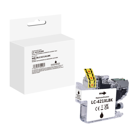 Brother LC-421XLBK inktcartridge zwart Eeko Print