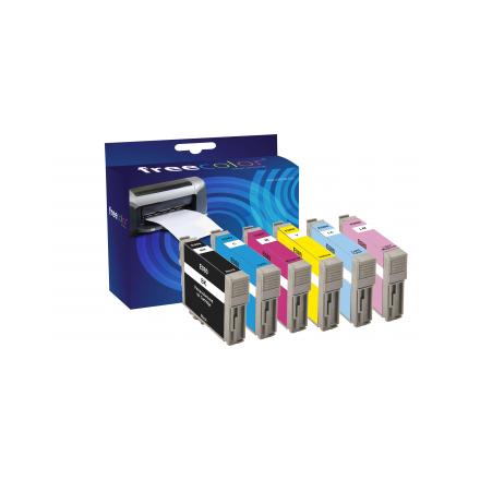 Eeko Print (huismerk) vervangt Epson T0807 inktcartridges multipack 6 kleuren