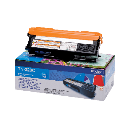 Brother TN-328C toner cyaan origineel