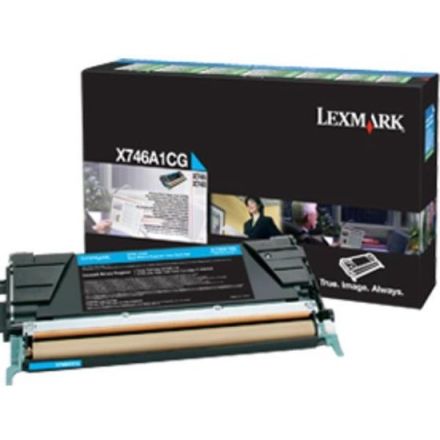 Lexmark X746A1CG toner cyaan origineel