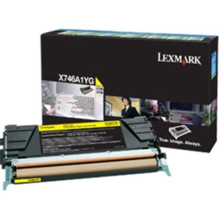 Lexmark X746A1YG toner geel origineel