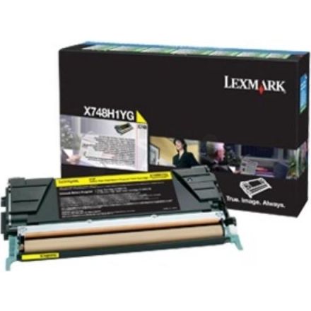 Lexmark X748H1YG toner geel origineel