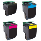 Lexmark C540H voordeelset ( 1 x zwart, 1 x cyaan, 1 x magenta, 1 x geel ) Eeko Print (huismerk)