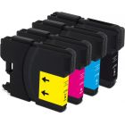 Brother LC-1100 inkjet multipack ( zwart, cyaan, magenta, geel ) Eeko Print (huismerk)